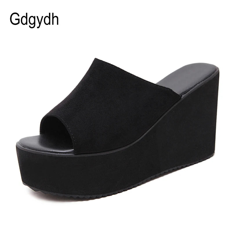 Summer Slip on Women Wedges Sandals Platform High Heels Fashion Open Toe Ladies Casual Shoes Comfortable Promotion Sale