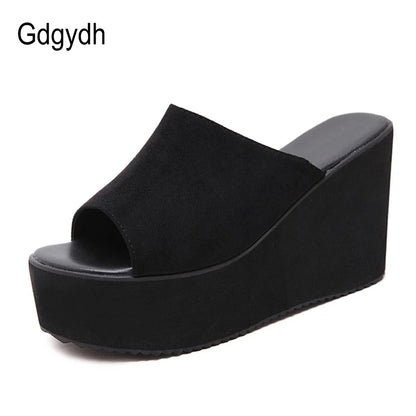 Summer Slip on Women Wedges Sandals Platform High Heels Fashion Open Toe Ladies Casual Shoes Comfortable Promotion Sale