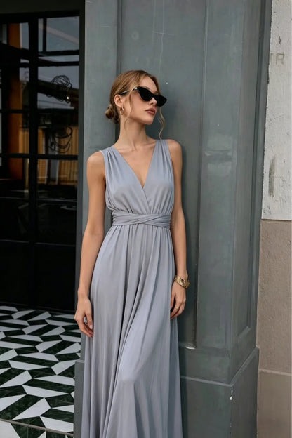 Sexy Women Multiway Wrap Convertible Boho Maxi Club Red Dress Bandage Long Dress Party Bridesmaids Infinity Robe Longue Femme
