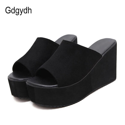 Summer Slip on Women Wedges Sandals Platform High Heels Fashion Open Toe Ladies Casual Shoes Comfortable Promotion Sale